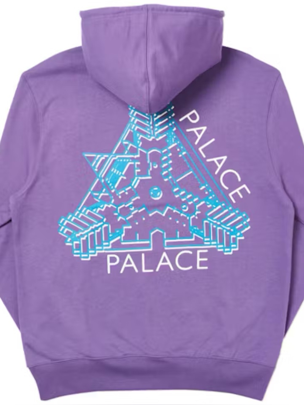 NEW PALACE tri ferg Purple Hoodie with Blue Logo K Head RARE